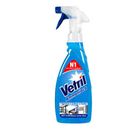 Vetril vetri e multiuso - con ammoniaca - trigger da 650 ml - Vetril