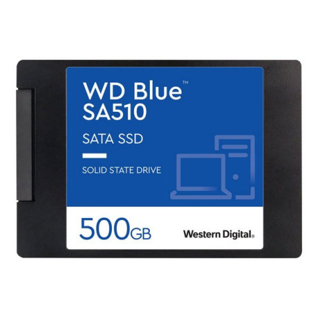 WD Blue SA510 WDS500G3B0A - SSD - 500 GB - interno - 2.5" - SATA 6Gb/s - blu