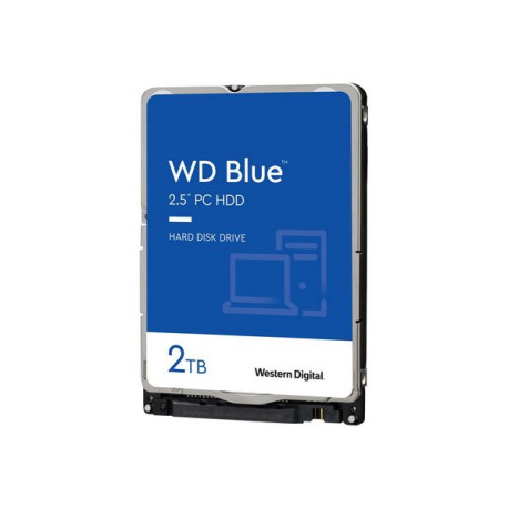 WD Blue WD20SPZX - HDD - 2 TB - interno - 2.5" - SATA 6Gb/s - 5400 rpm - buffer: 128 MB