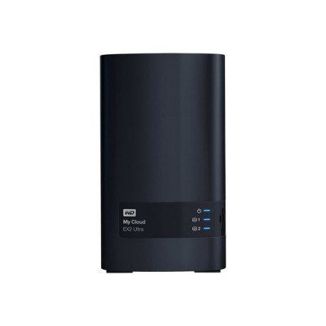 WD My Cloud EX2 Ultra WDBVBZ0000NCH - Dispositivo di storage personal cloud - 2 alloggiamenti - RAID RAID 0, 1, JBOD - RAM 1 GB