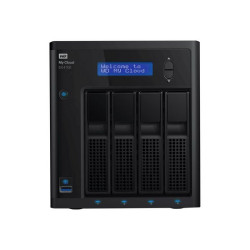 WD My Cloud EX4100 WDBWZE0000NBK - Server NAS - 4 alloggiamenti - RAID RAID 0, 1, 5, 10, JBOD, sostituzione a caldo - RAM 2 GB 