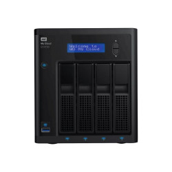 WD My Cloud EX4100 WDBWZE0240KBK - Server NAS - 4 alloggiamenti - 24 TB - HDD 6 TB x 4 - RAID 0, 1, 5, 10, JBOD, sostituzione a