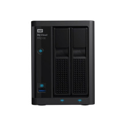 WD My Cloud PR2100 WDBBCL0160JBK - Server NAS - 2 alloggiamenti - 16 TB - HDD 8 TB x 2 - RAID 0, 1, JBOD - RAM 4 GB - Gigabit E