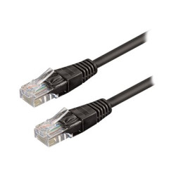 WP - Cavo patch - RJ-45 (M) a RJ-45 (M) - 50 cm - UTP - CAT 6 - nero