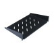 WP RACK - Mensola rack - nero, RAL 9005 - 1U - 19"