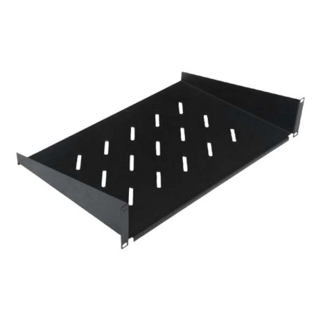 WP RACK - Mensola rack - nero, RAL 9005 - 2U - 19"