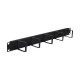 WP RACK - Pannello di gestione cavi rack - nero, RAL 9005 - 1U - 19"