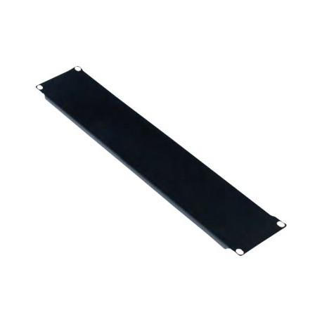 WP RACK - Pannello di riempimento - nero, RAL 9005 - 2U - 19"