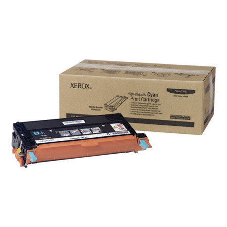 Xerox Phaser 6180MFP - Alta capacità - ciano - originale - cartuccia toner - per Phaser 6180DN, 6180MFP/D, 6180MFP/N, 6180N