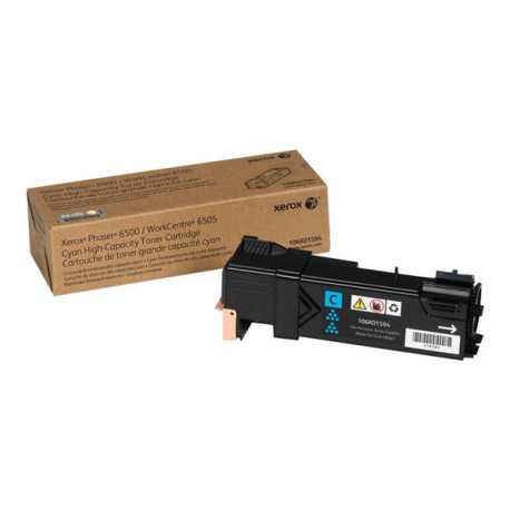 Xerox Phaser 6500 - Alta capacità - ciano - originale - cartuccia toner - per Phaser 6500- WorkCentre 6505