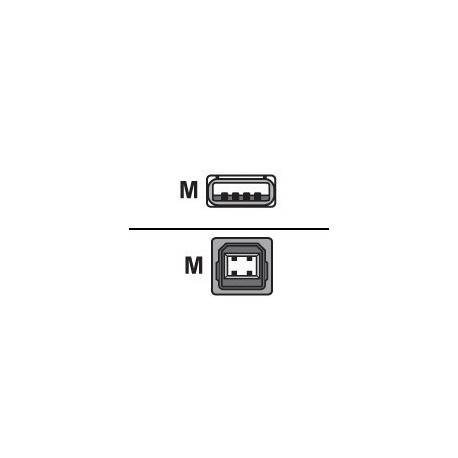 Zebra - Cavo USB - USB (M) a USB Tipo B (M) - 1.8 m - per Zebra GX420- GK Series GK420- GX Series GX430- LP 2824, 2844- TLP 282