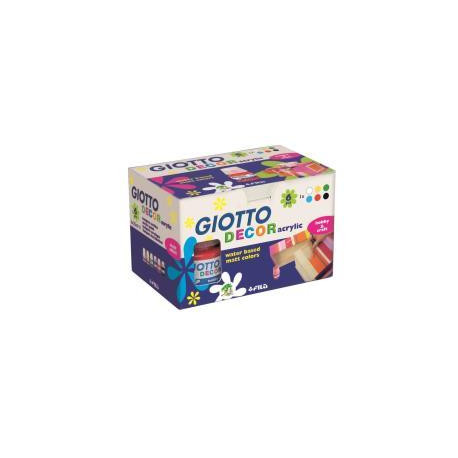 CF6X25ML GIOTTO DECOR ACRYLIC MATT ASSORTITI