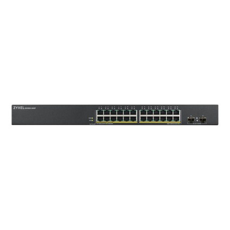 Zyxel GS1900-24HPv2 - Switch - intelligente - 24 x 10/100/1000 (PoE) + 2 x 10/100/1000 - montabile su rack, montaggio a parete 