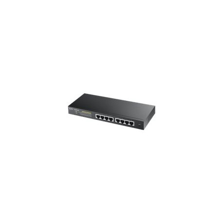 Zyxel GS1900-8HP - Switch - intelligente - 8 x 10/100/1000 (PoE+) - desktop, montaggio a parete - PoE+ (70 W)