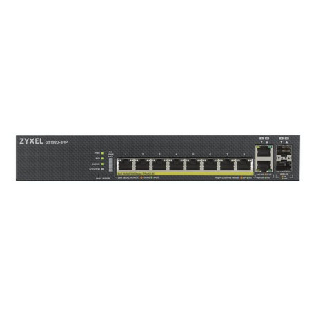 Zyxel GS1920-8HPv2 - Switch - intelligente - 8 x 10/100/1000 (PoE+) + 2 x combo Gigabit SFP - desktop, montaggio a parete - PoE