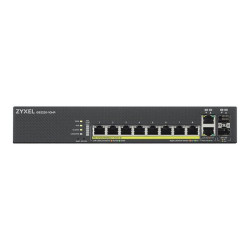 Zyxel GS2220-10HP - Switch - gestito - 8 x 10/100/1000 (PoE+) + 2 x combo Gigabit SFP - montabile su rack, montaggio a parete -