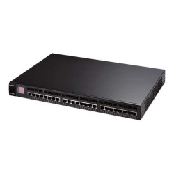 Zyxel XGS-4728F - Switch - L3 - gestito - 24 x 10/100/1000 + 24 x SFP condiviso - desktop