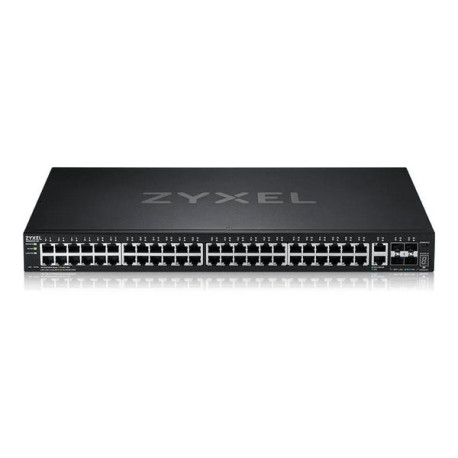 Zyxel XGS2220 Series XGS2220-54 - Switch - L3 access, NebulaFLEX Cloud - gestito - 48 x Gigabit Ethernet + 6 x 10 Gigabit (upli