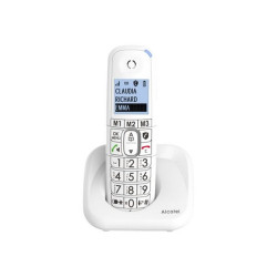 Alcatel XL785 Solo - Telefono cordless - sistema di segreteria con ID chiamante - 3-way capacità di chiamata - bianco