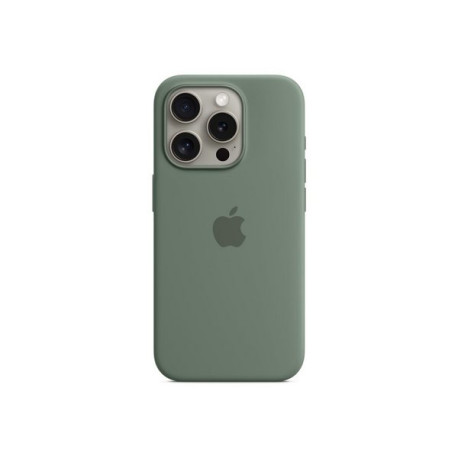 Apple - Cover per cellulare - Compatibilità MagSafe - silicone - cipresso - per iPhone 15 Pro