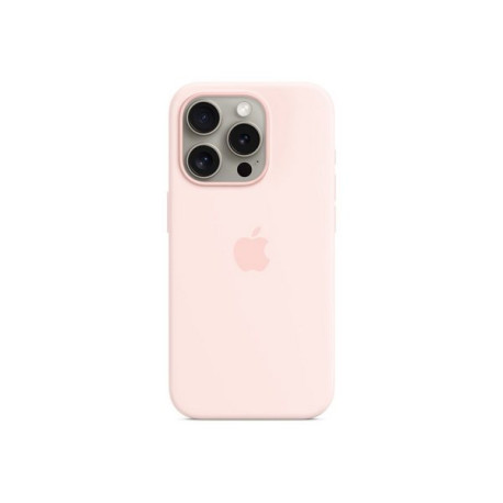 Apple - Cover per cellulare - Compatibilità MagSafe - silicone - rosa chiaro - per iPhone 15 Pro