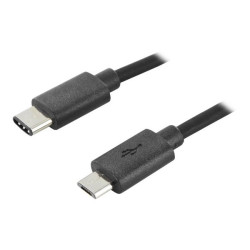 ASSMANN - Cavo USB - Micro-USB Tipo B (M) a USB-C (M) - USB 2.0 - 1.8 m - stampato - nero