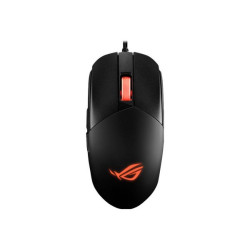 ASUS ROG Strix Impact III - Mouse - per destrorsi e per sinistrorsi - ottica - 6 pulsanti - cablato - USB 2.0 - nero