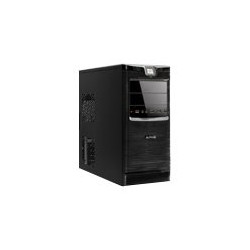 Atlantis Land Aria C35 NP - Tower - ATX - senza alimentazione - nero - USB/Audio - con Atlantis Antivirus full retail 12 month