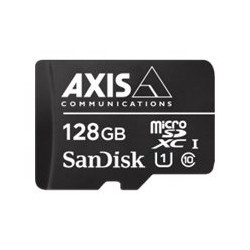 AXIS Surveillance - Scheda di memoria flash (adattatore da microSDXC a SD in dotazione) - 128 GB - UHS-I U1 / Class10 - UHS-I m