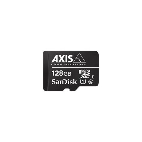 AXIS Surveillance - Scheda di memoria flash (adattatore da microSDXC a SD in dotazione) - 128 GB - UHS-I U1 / Class10 - UHS-I m