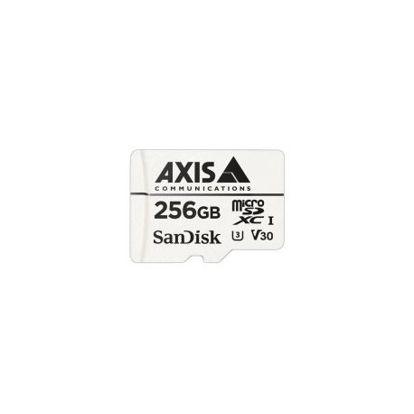 AXIS Surveillance - Scheda di memoria flash (adattatore da microSDXC a SD in dotazione) - 256 GB - Video Class V30 / UHS Class 