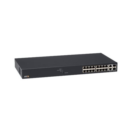 Axis T8516 - Switch - gestito - 16 x 10/100/1000 (PoE+) + 2 x 10/100/1000/SFP - desktop, montabile su rack - PoE+ (240 W) - per