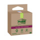 Blocco foglietti Post it  SuperSticky Green - 622R-SS3COL - 47,6 x 47,6 mm - carta riciclata - colori pastello assortiti - 70 f