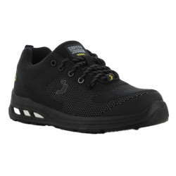 Calzatura bassa da lavoro Ecofitz S1P LOW - numero 43 - maglia riciclata - nero - Safety Jogger