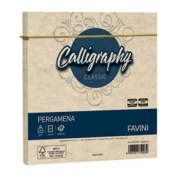 Busta Calligraphy Pergamena -  170 x 170 mm - 90 gr - sabbia 02 - Favini - conf. 25 pezzi