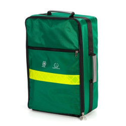 Zaino in nylon con zip e maniglia per il trasporto, Colore Verde cm 54 x 34 x 17