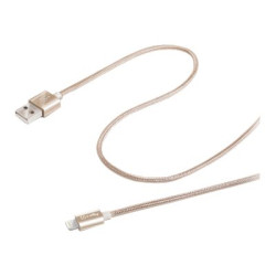 CELLY - Cavo Lightning - Lightning maschio a USB maschio - 1 m - oro - per Apple iPad/iPhone/iPod (Lightning)