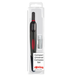 Compasso universale compatto - diametro max cerchio 320mm - Rotring