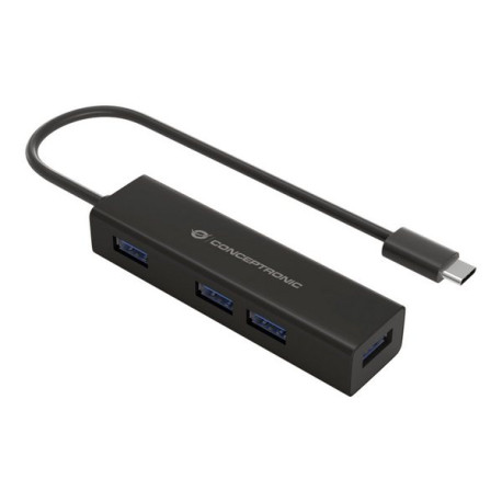 Conceptronic HUBBIES07B - Hub - 4 x SuperSpeed USB 3.0 - desktop