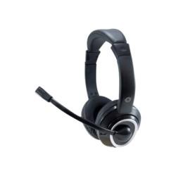 Conceptronic POLONA02B - Cuffie con microfono - on-ear - cablato - jack 3,5 mm - nero