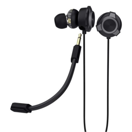 AURICOLARI CON FILO E MICROFONO STACCABILE TRUST PINE GXT 406 - NERO