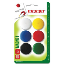 Arda BLISTER 6 MAGNETI DIAMETRO 30 MM.
