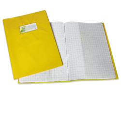 COVER MAXI LF A4 (210X297 MM) - PVC LACCATO CON PORTA ETICHETTA GIALLO