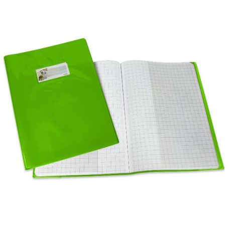 COVER MAXI LF A4 (210X297 MM) - PVC LACCATO CON PORTA ETICHETTA VERDE CHIARO