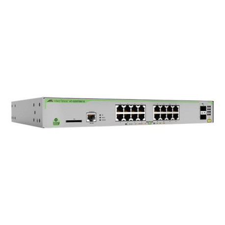 Allied Telesis CentreCOM AT-GS970M/18 - Switch - L3 - gestito - 16 x 10/100/1000 + 2 x SFP (GBIC mini) uplink - desktop, montab
