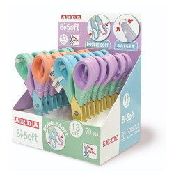 Arda FORBICE BISOFT 13CM KEEP COLOUR PASTEL - ESPOSITORE 20PZ
