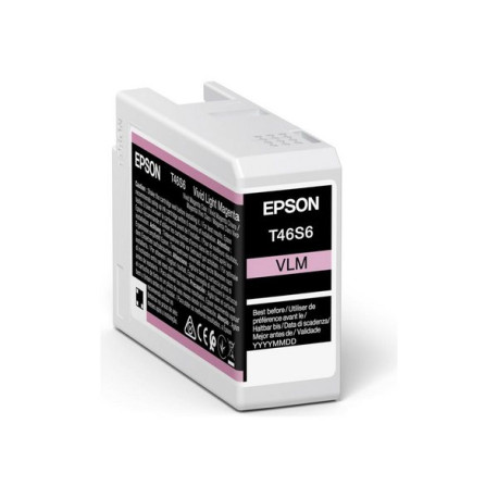 Epson T46S6 - 25 ml - magenta chiaro Vivid - originale - serbatoio inchiostro - per SureColor SC-P700