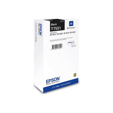 Epson T7551 - 100 ml - misura XL - nero - originale - cartuccia d'inchiostro