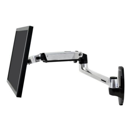 Ergotron LX - Kit montaggio (montaggio a muro, braccio per monitor) - per display LCD - Alluminio - alluminio lucidato - dimens