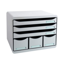 Exacompta Classic Office Store-Box Maxi A4+ - Cassettiera - 6 cassetti - orizzontale - grigio chiaro